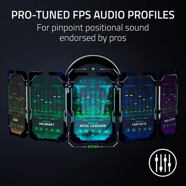 Razer BlackShark V2 Pro Gaming Headphones with Detachable Mic, Razer Hyperspeed Wireless, Advanced Passive Noise Isolation, 70 Hours Battery Life - White