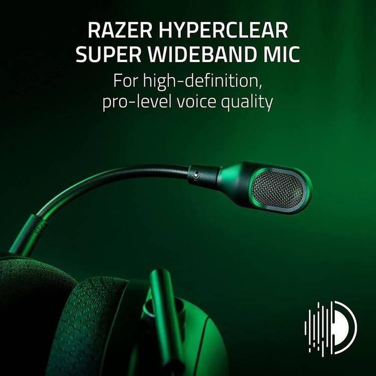 Razer BlackShark V2 Pro Gaming Headphones with Detachable Mic, Razer Hyperspeed Wireless, Advanced Passive Noise Isolation, 70 Hours Battery Life - White