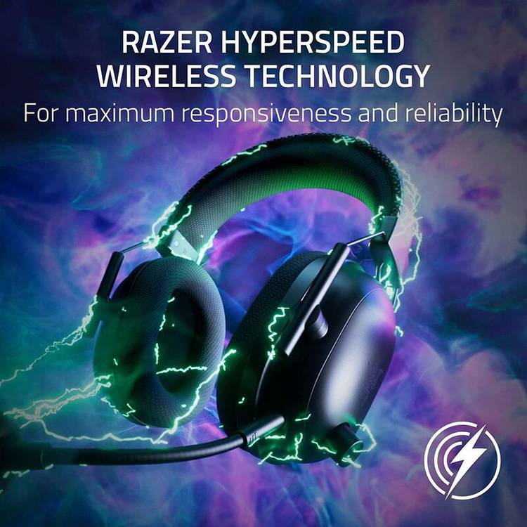 Razer BlackShark V2 Pro Gaming Headphones with Detachable Mic, Razer Hyperspeed Wireless, Advanced Passive Noise Isolation, 70 Hours Battery Life - White