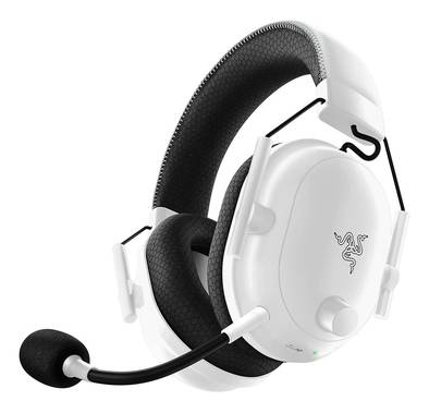 Razer BlackShark V2 Pro Gaming Headphones with Detachable Mic, Razer Hyperspeed Wireless, Advanced Passive Noise Isolation, 70 Hours Battery Life - White