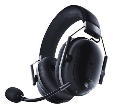 Razer BlackShark V2 Pro Gaming Headphones with Detachable Mic, Razer Hyperspeed Wireless, Advanced Passive Noise Isolation, 70 Hours Battery Life - Black