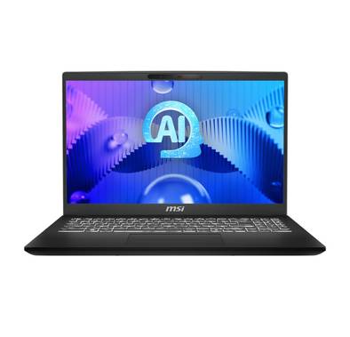 MSI Modern 15 H Ai Laptop - Intel Core Ultra 7 Processor 155H, 16 GB RAM, 512 GB SSD, Intel Arc Graphics, 15.6-Inch FHD, Windows 11 (Arabic/English) - Classic Black 