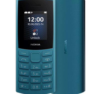 Nokia 105 Dual 4G TRA Version (2023), Long-Lasting Battery - Ocean Blue