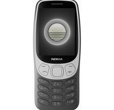 Nokia 3210 4G TRA Version (2024), All-New Classic Keypad Phone with Dual SIM - Grunge Black