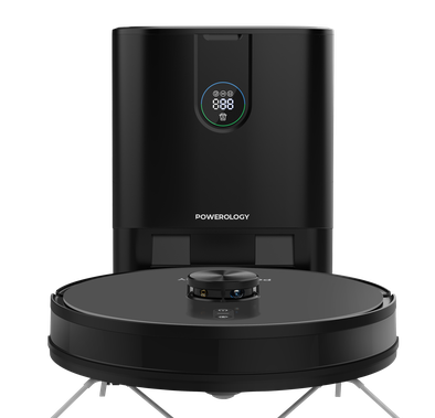 Powerology Smart Station Robot Vacuum & Mop, Smart Naviga...