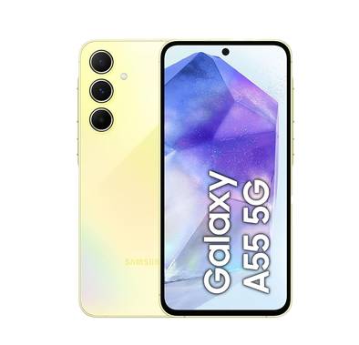 Samsung Galaxy A55 5G TRA Version Smartphone, RAM 8 Storage 256 GB, Android Phone 5G, 2024 - Lemon