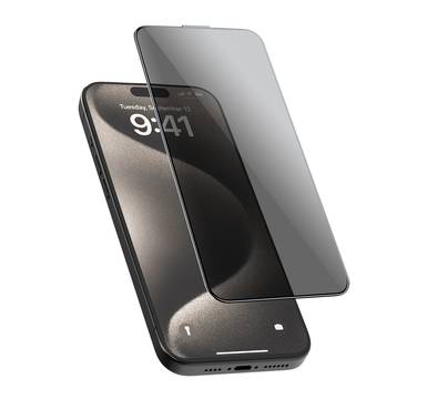 Froog Privacy Screen Protector Anti-Peeping Full Protection Glass for iPhone 16 Pro Max, Anti Fingerprint, Scratch Resistant - Privacy