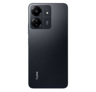 Xiaomi Redmi 13C Smartphone IND Version, RAM 6GB, Storage 128GB, 4G LTE, Dual Sim, Dual Camera, Fingerprint Sensor, GPS, Bluetooth 5.3 - Midnight Black