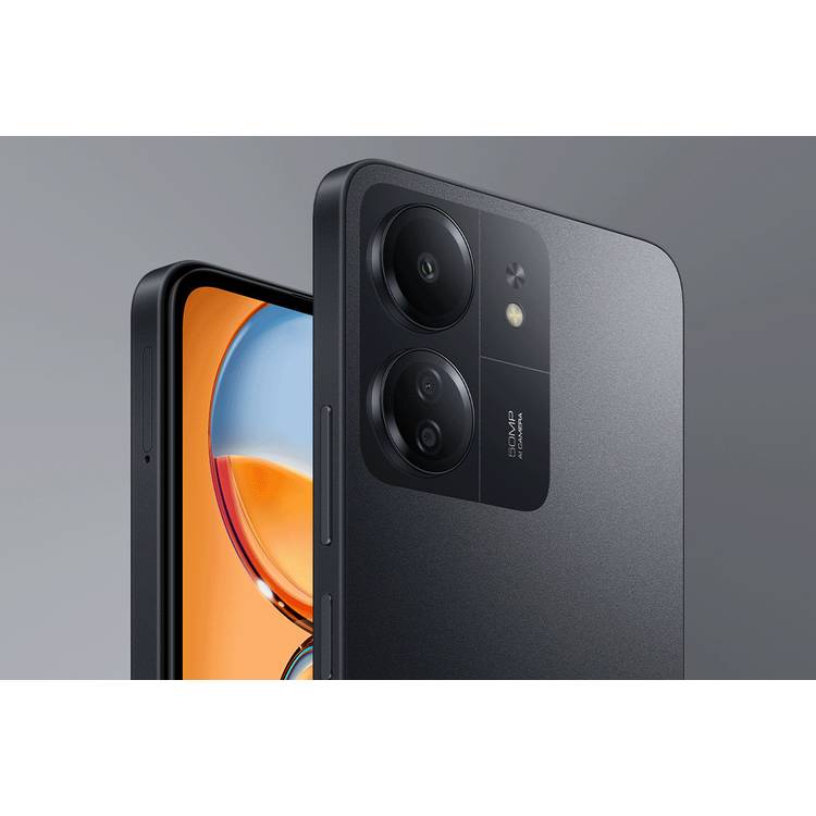 Xiaomi Redmi 13C Smartphone IND Version, RAM 6GB, Storage 128GB, 4G LTE, Dual Sim, Dual Camera, Fingerprint Sensor, GPS, Bluetooth 5.3 - Midnight Black