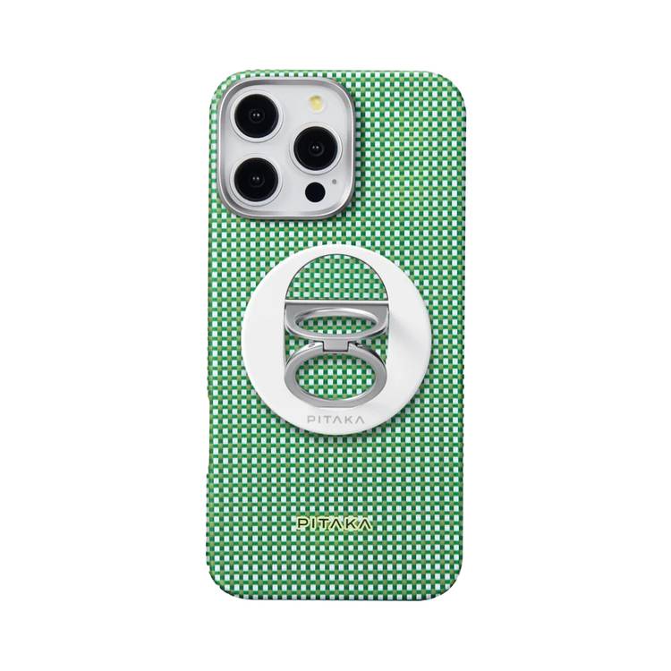 Pitaka MagEZ Grip3, 4.3mm Thickness, Double-Ring Design, Small Details - Forest 