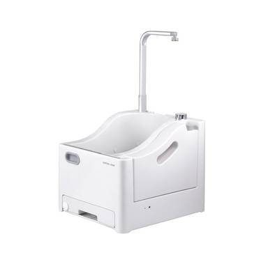  Green Lion Portable Wudu Machine with Pressure Foot Pedal, 2.5 L Clean Water Capacity, 2x1800 mAh Batteries, Lightweight Design, No Installation Required, Safe to Use - White
