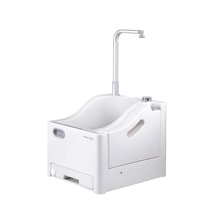  Green Lion Portable Wudu Machine with Pressure Foot Pedal, 2.5 L Clean Water Capacity, 2x1800 mAh Batteries, Lightweight Design, No Installation Required, Safe to Use - White