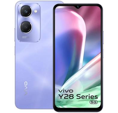 Xiaomi Vivo Y28s 5G TRA Version, 6.56", 8GB RAM, 256GB Storage, 50MP, Hybrid Dual SIM, Android 14, GSM, HSPA, LTE, 5G - Twinkling Purple
