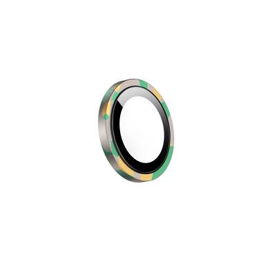 Green Lion Camo Camera Lens for  iPhone 16 Pro / 16 Pro Max, Military-Grade Durabilioty, HD Clarity, Advanced AF Coating - Natural Titanium