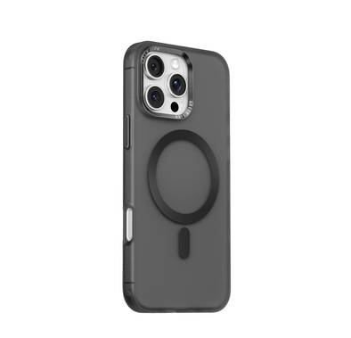 Green Lion Matte MagSafe X Case for iPhone 16 Pro, Anti Scratch & Anti Fingerprint, Metal Buttons, Comfortable Grip, Camera Protection & Drop Protection - Black