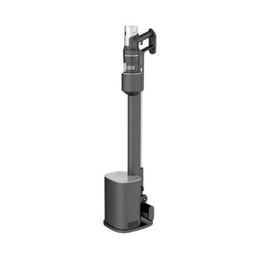 Powerology Cordless Vacuum with Auto-Disposal Charging, Fast Cleaning Up, Lightweight, Self-Cleaning, HEPA Filter, 3 Modes Speed Level, 45 Minutes Working Time - Black 