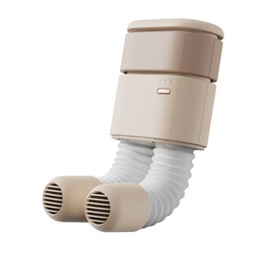 Porodo Lifestyle Portable Shoes Dryer, Lightweight, Compact Design, Quick Heating & Drying, Advanced Sterilization, One-Button Operation, 3 Timer Settings - White