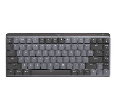 Logitech MX Mechanical Mini Wireless Keyboard, Tactile Quiet, Illuminated Performance, 8 Number of Sections, Battery Powered - Graphite (US Layout)