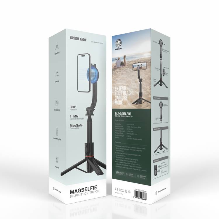 Green Lion Magselfie Selfie Stick Tripod, Aluminum Alloy Rod, Remote Control