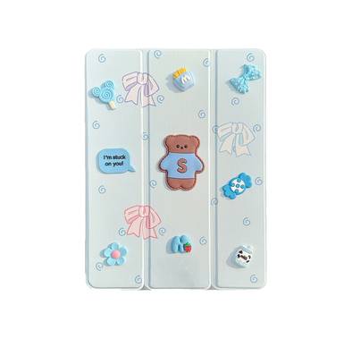 Green Lion GK-10 Kids Leather Case, Lightweight Design, Drop Protection & Anti Scratch, Pencil Holder, Stable Multi-Stand, Premium Material, Auto Wake up, Compatible with iPad Pro 11" 2024 - Blue