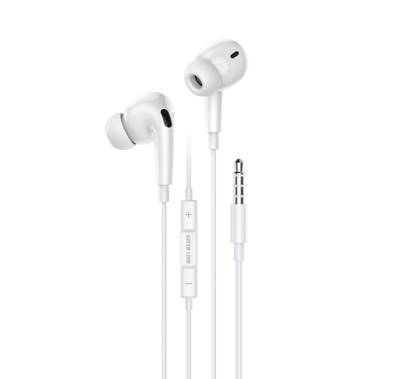 Green Lion GL-Stereo Earphone Pro Wire Control with Microphone, 3.5mm Audio Jack, Cable Control Buttons, 1.2m Cable Length, 10mm Speaker - White