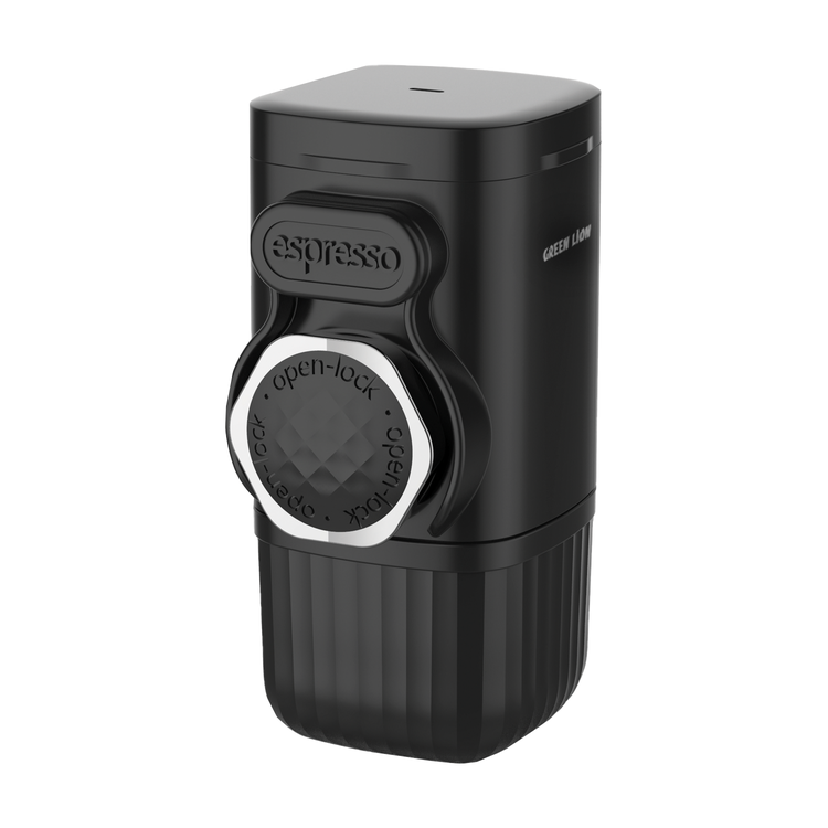 Green Lion Instant Pocket Coffee Maker with 100 mL Coffee Cup Capacity, Food Grade Material, Washable and Detachable, Manual Operation - Black