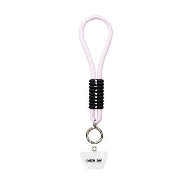 Green Lion Hand Wrist Strap, Compatible with Mobile Phones, Soft & Durable, Hands-Free Convenience, Tangle-Free Handling, 40cm Strap Length, Safe & Secure - Pink