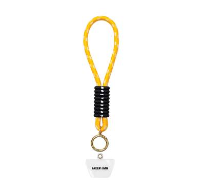 Green Lion Hand Wrist Strap, Compatible with Mobile Phones, Soft & Durable, Hands-Free Convenience, Tangle-Free Handling, 40cm Strap Length, Safe & Secure - Orange