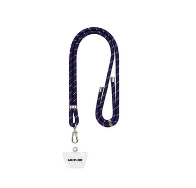 Green Lion Crossbody Lanyard Compatible with Mobile Phones, Soft & Durable, Hands-Free Convenience, Tangle-Free Handling, Adjustable 160cm Strap, Safe & Secure - Dark Blue
