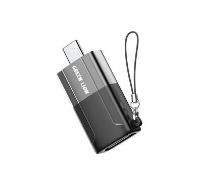 Green Lion Type-C to HDMI Adapter, PVC+ Aluminum Alloy Material, Plug and Play, Supports 4K Resolution, Mirror Mode  - Gray
