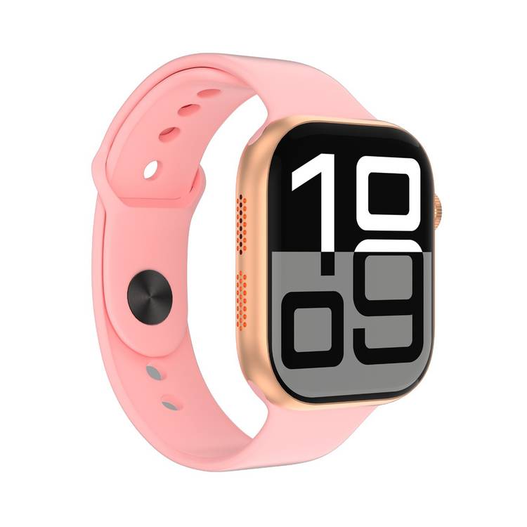 Green Lion Active SE 46 Smart Watch, 200mAh Battery Capacity, 10 Days Standby, Wireless Charger, Bluetooth Version 5.3 - Rose Gold & Pink Strap