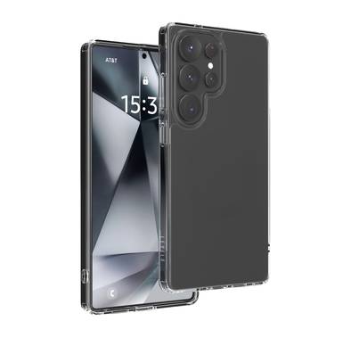 Levelo Clara Clear Case for Samsung S25 Ultra, TPU Material, 3H Scratch Resistance, Clearview Technology, Impact-Resistant Corners - Clear