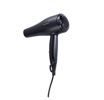 Porodo Lifestyle 1200W Hair Dryer with 1.8m Cable Length, Concentrator Nozzle, Rocker Switch, Overheat Protection, Powerful Airflow, UK 3-Pin Plug - Black