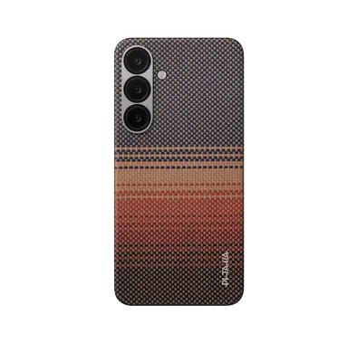 Pitaka Aries Tactile Woven Case for Samsung Galaxy S25 Plus, 6.7-inch, Incredibly Slim and Light, Fusion Weaving - Sunset
