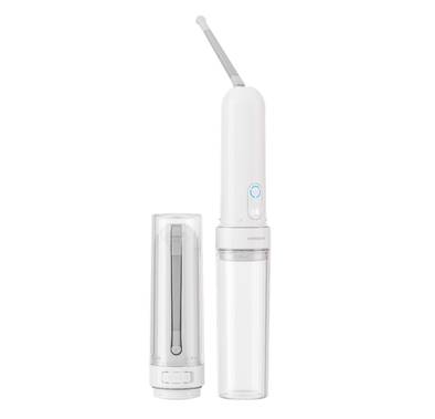Porodo Lifestyle Electric Travel Bidet with 3 Spray Modes, Smart Memory Recall, Water Bottle Adapter, 180mL Water Reservoir, Waterproof - White 
