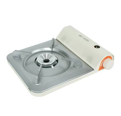 Green Lion Portable Outdoor Stove 3.5KW, Iron + Aluminum + PP Material, Butane Gas Type, Electronic Ignition, Safety Shut-Off, Flame Control - Beige