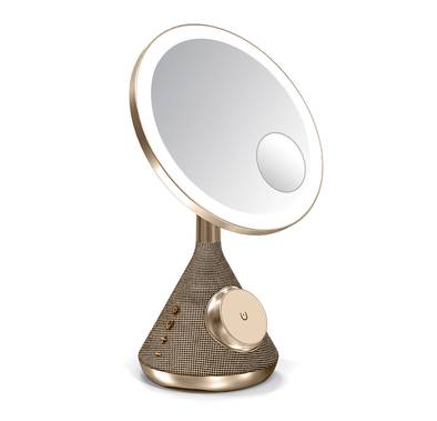 Porodo LED Makeup Mirror with 3 Brightness Levels, Blueto...