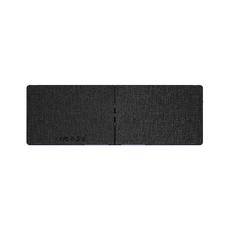 Porodo Crystal Shell Wireless Keyboard, Transparent, Bluetooth Connection, Foldable, 65 Keys + Arabic Layout, 80mAh Lithium Battery, Scissor Key Switches, Compatible with Windows, iOS, Android, Mac - Black