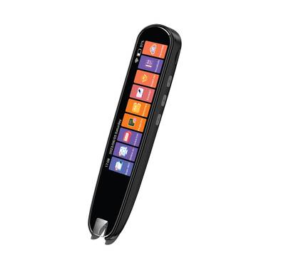 Green Lion Translation Pen with Touch Screen Interface, Photo, Voice & Scan Translation Capability, Bluetooth & Wi-Fi Connectivity, Dictionary & Vocabulary Access, Smart Recording, OCR Technology, Up to 8 Hours Working Time, 142 Languages Supported, Type-C Charging Port - Black