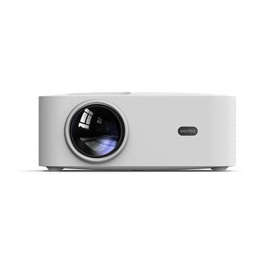 Wanbo Xiaomi Projector X1 120 inches, Tabletop Mount, More than 20,000 Hours Lamp Lifespan, Android 9.0 OS, Full Glass Lens, Portable - White