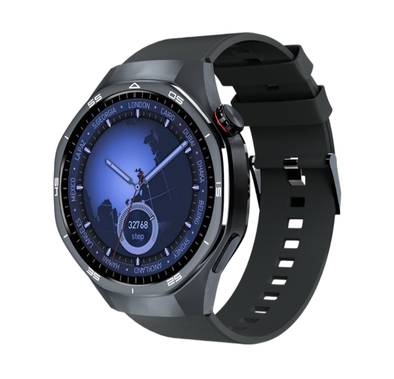 Green Lion Tech Master Smart Watch, 1.43" AMOLED Screen Size, 8-10 Days Standby Time,  3-5 Days Working Time, 2-3 Hours Charging Time, 400mAh Lithium Polymer Battery Capacity - Black