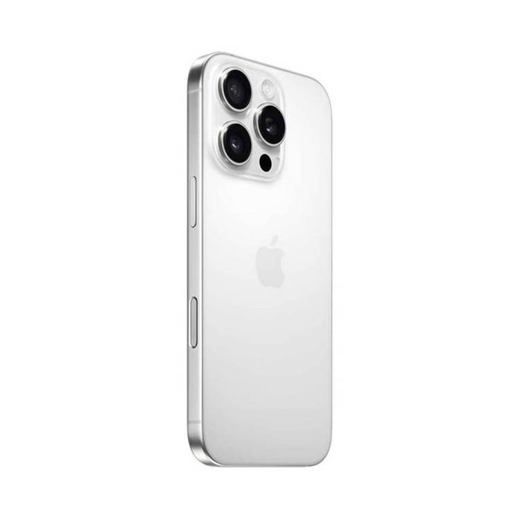 Apple iPhone 16 Pro Max with 512GB Capacity, 6.9‑inch Screen Size, USB-C Connector Type, 6‑Core CPU, 6‑Core GPU, 5G Network Technology, Splash, Water & Dust Resistant, Middle East Version - White Titanium