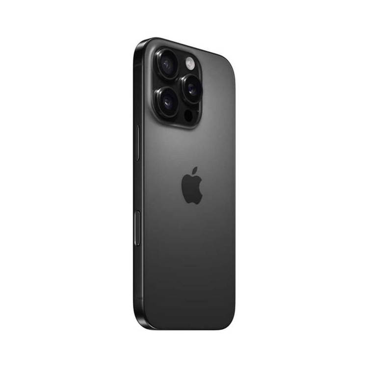 Apple iPhone 16 Pro with 256GB Capacity, 6.3‑inch Screen Size, USB-C Connector Type, 6‑Core CPU, 6‑Core GPU, 5G Network Technology, Splash, Water & Dust Resistant, Middle East Version - Black Titanium