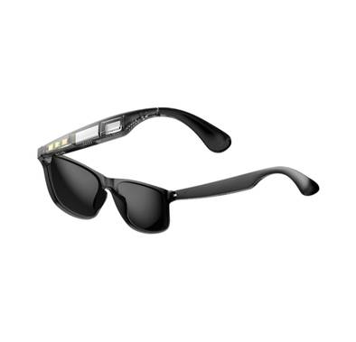 Green Lion Sydney Smart Glasses, PC Material, UV 400 Polarized Lens Material, 120mAh Battery Capacity, Bluetooth Version 5.4, Magnetic Charging Type, 5 Hours Talk Time - Black