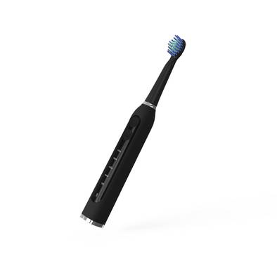 Porodo Lifestyle Electric Toothbrush with 5 Cleaning Modes, Up to 50 Days Working Time, High-Quality Bristles, 2 Extra Replacement Brush Heads, 500mAh Battery Capacity - Black