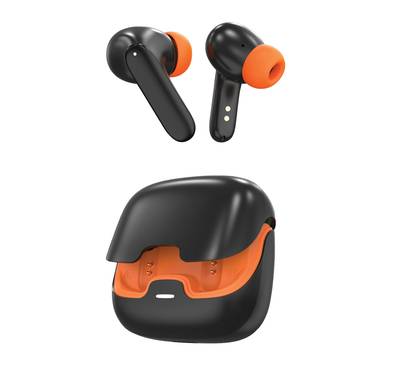 Green Lion Florence True Wireless Earbuds with Touch Control, Low Latency Mode, Voice Assistant, Quad -Mic with ENC Technology, Gaming Mode, Up to 6 Hours Play Time, 100 Hours Standby Time, Type-C Charging Port, Above 10m Transmission Range - Black