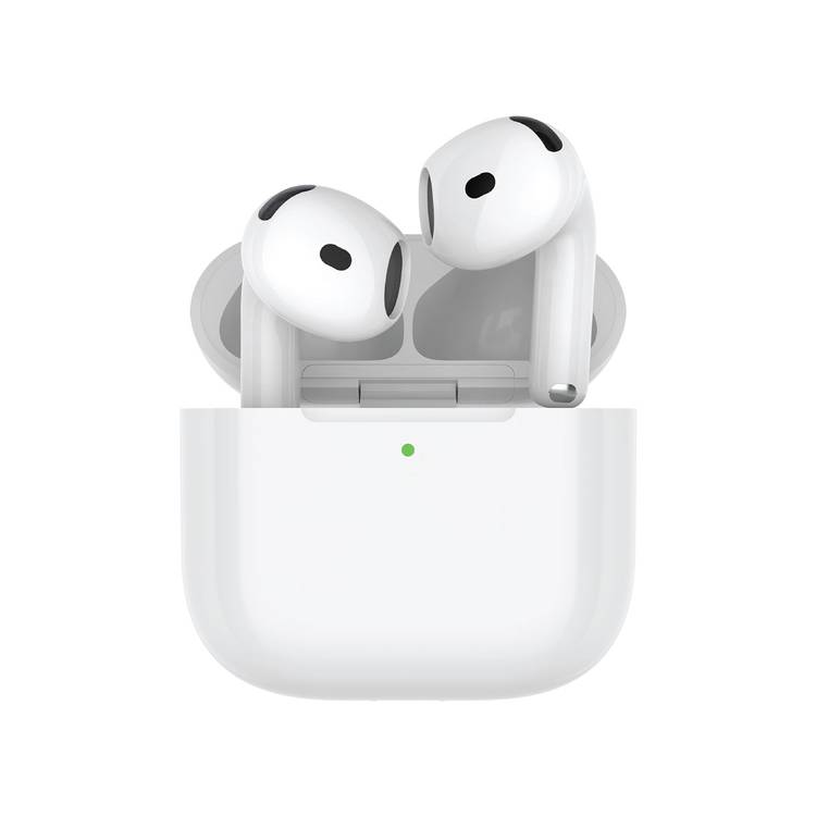 Porodo Soundtec Earbuds Gen 4 with Environmental Noise Cancellation, 5 Hours Play Time, 25m Transmission Range, Touch Control, Wireless Charging - White