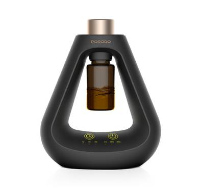Porodo Lifestyle Aroma Sphere Waterless Diffuser, 10-50 m2 Coverage, 1200mAh Battery,  Up to 7 Days Working Time, Cold Diffusion, 3 Mist Modes - Black