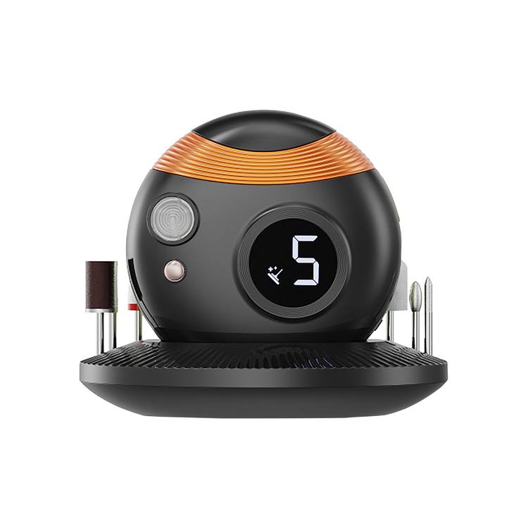 Porodo Lifestyle All-in-One Nail Trimmer Set, 400mAh, Type-C Charging Interface, 5V/1A Input Voltage, 2.5-3 Hours Working Time, 2 W Rated Power - Black