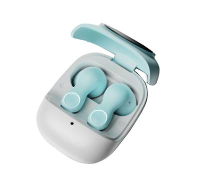 Green Lion Jenifer True Wireless Earbuds TWS, Touch Control, Voice Assistant, Breathing Lights, Clear Call Quality - Sky Blue